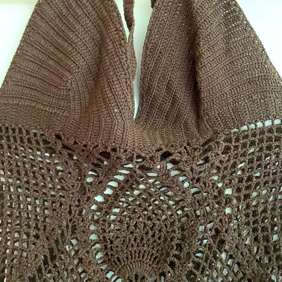 BCBG crochet scarf hem dress - Picture 2 of 6